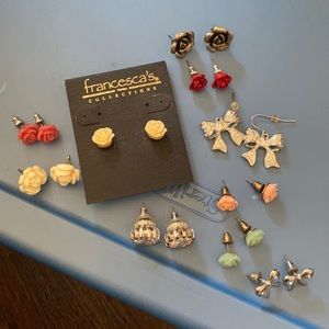 Bundle deal on roses earrings! Some from Francesca
